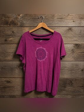 Made for Life 3X Cotton Mandala Short Sleeve Graphic Tee